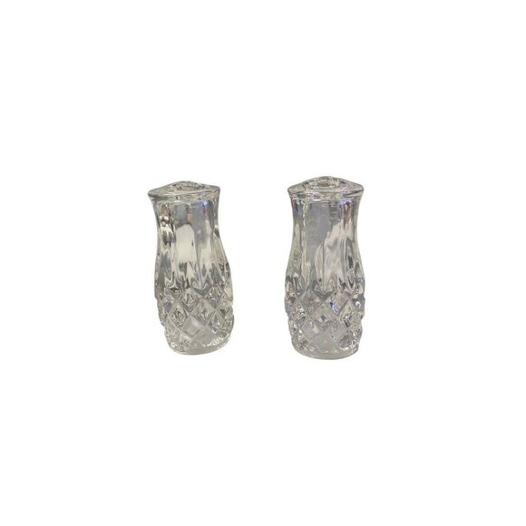 Gorham King Edward Collection Full Lead Crystal Salt & Pepper Shakers - 1980's - Picture 2 of 3